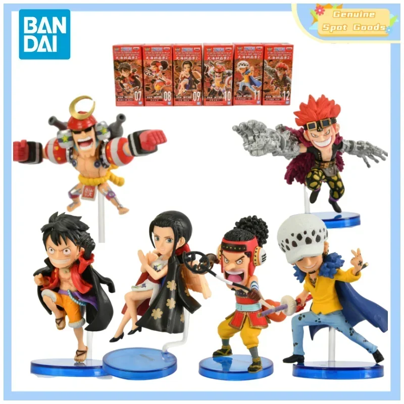 Genuine Bandai ONE PIECE WCF WT100 VOL2 Luffy Robin Anime Action Figures Model Figure Toys Collectible Gift for Toys Hobbies Kid