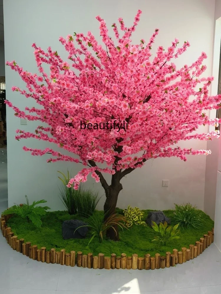 Simulation fake tree shopping mall hotel wish tree ornament wedding window Nordic interior landscaping decoration fake tree