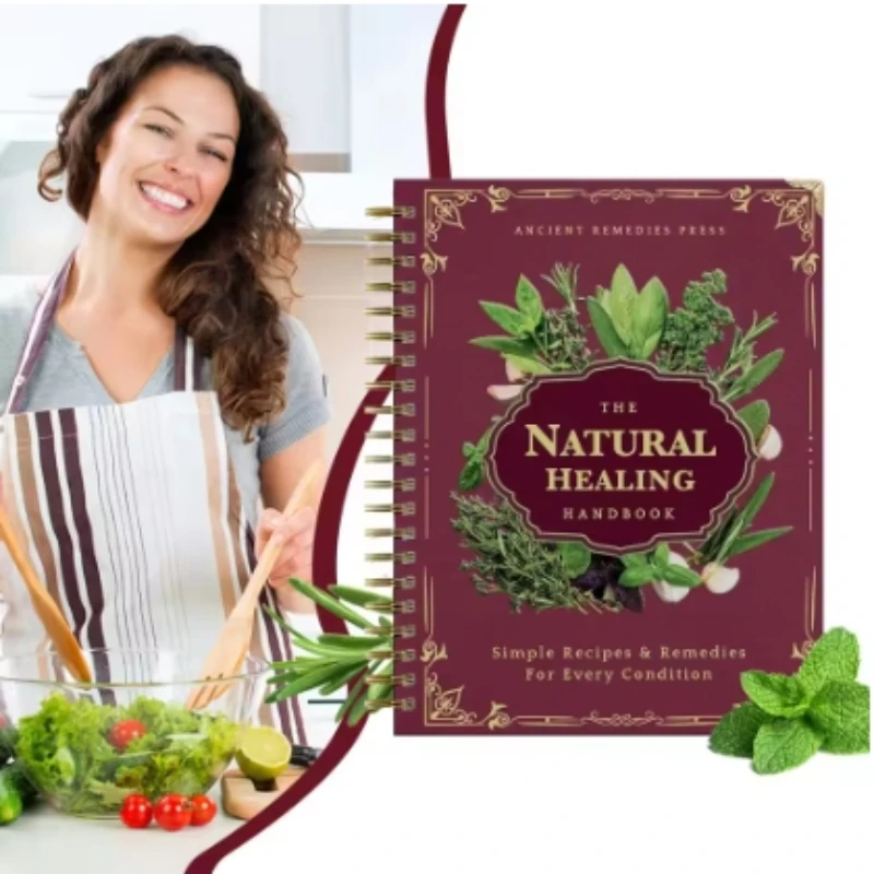 @ 250x176x10mm Human Health Guide Book Plant Theme Eating Recipe Spiral Binding Natural Book for Family Adult Elderly Chef Study