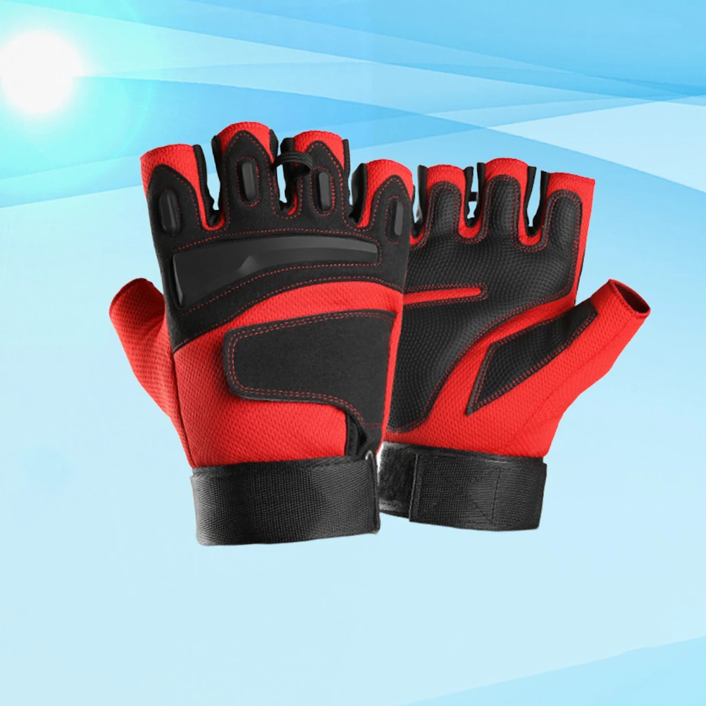 

Half Finger Protective Gloves Cycling Equipment Breathable Elastic Shock-absorbing Anti-slip Palms Thickened Durability Mountain