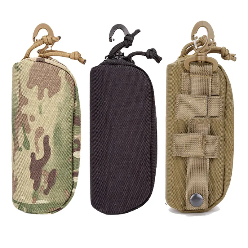 Outdoor Hunting Sunglasses Case Molle Pouch Goggles Storage Box 1000D Nylon Hard Eyeglasses Bag