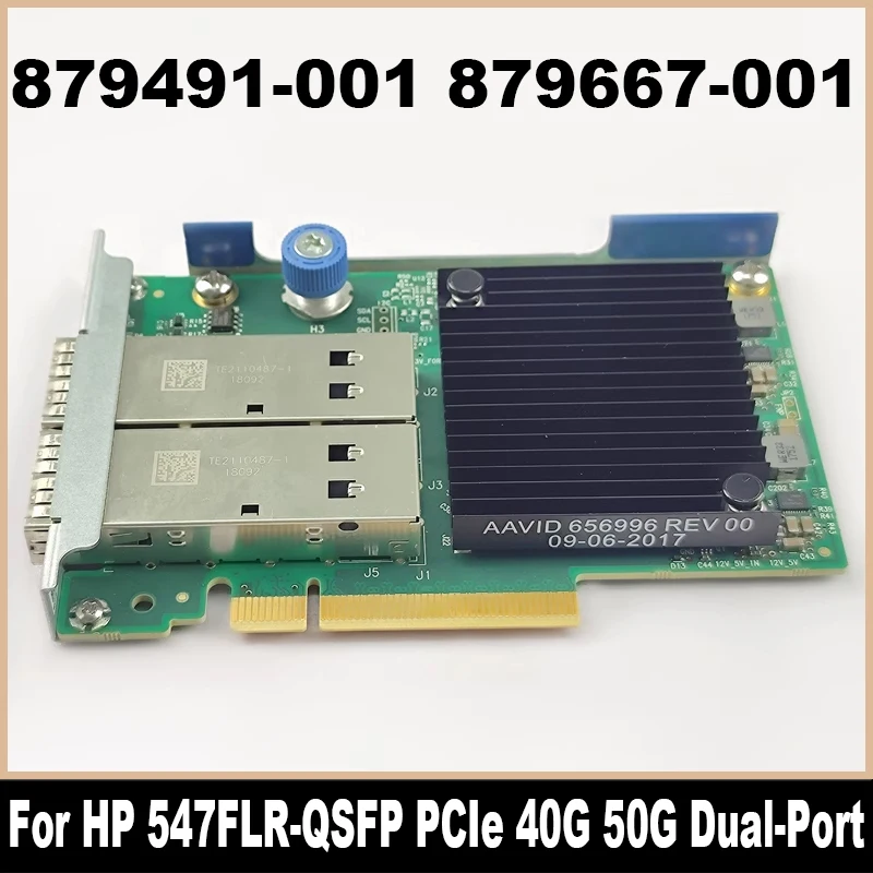 Original 879667-001 879491-001 para hp 547flr-qsp pcie 40g 50g adaptadores de porta dupla controlador 879482-b21 100% testado
