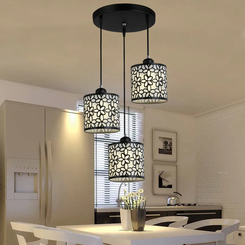 Modern Lamps For The Kitchen Nordic Ceiling Dining Room Hall Pendant Lamp For Bedroom Modern Hanging Light LED Three End E27