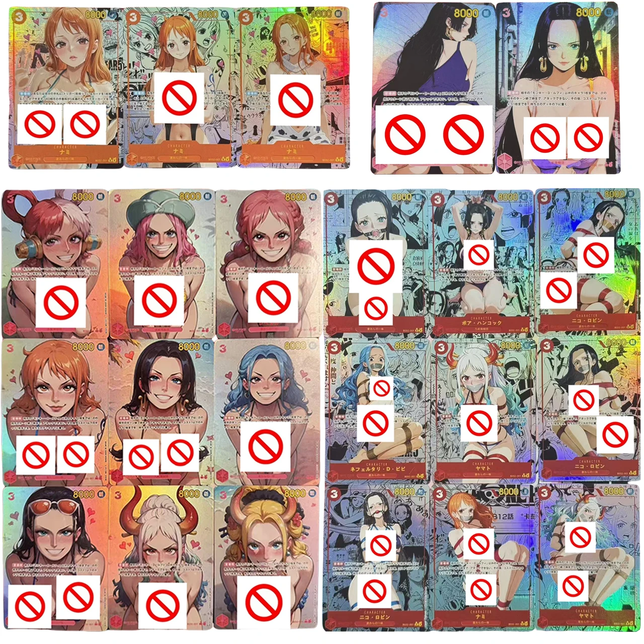 9 نماذج لتقوم بها بنفسك قطعة واحدة بيكيني للشاطئ سلسلة روبن بوا هانكوك ذاتية الصنع تنقش جمع بطاقة نامي لعبة بطاقة القراءة لعبة هدية