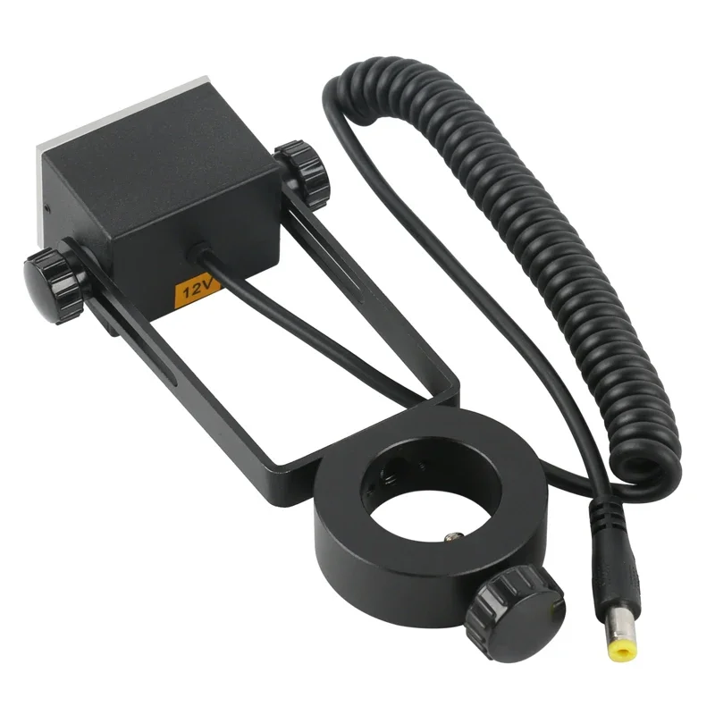 Imagem -04 - Microscópio Led Anel Inclinado Ajustável Luz Lâmpada de Incidence Oblíqua 25 mm 32 mm para Iluminação de Microscópio Estéreo
