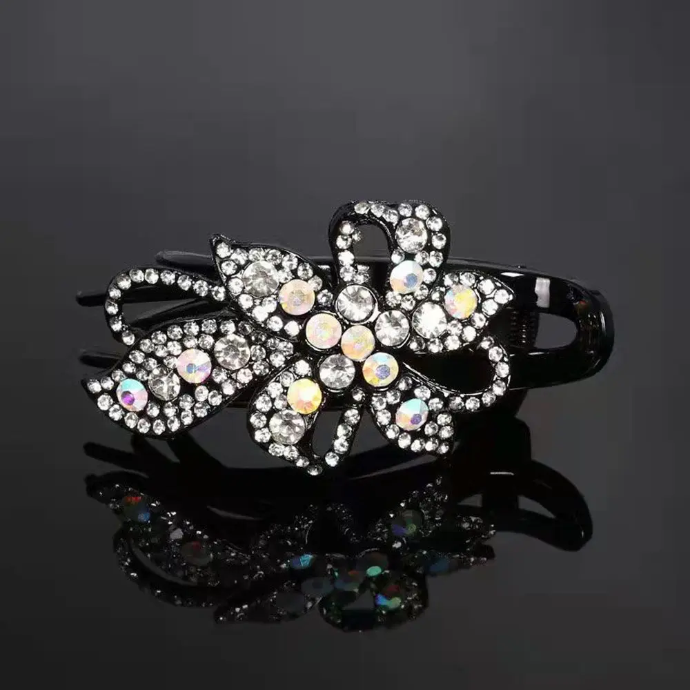 1pcs Fashion Duckbill Hair Headwear Women Hair Clips Duckbill Clip Rhinestone Hairpin Hair Claws Hairgrip