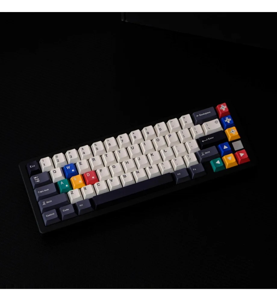 Keycap personality sublimation process suitable for mechanical keyboard black and white gray keycap 151 keys PBT material