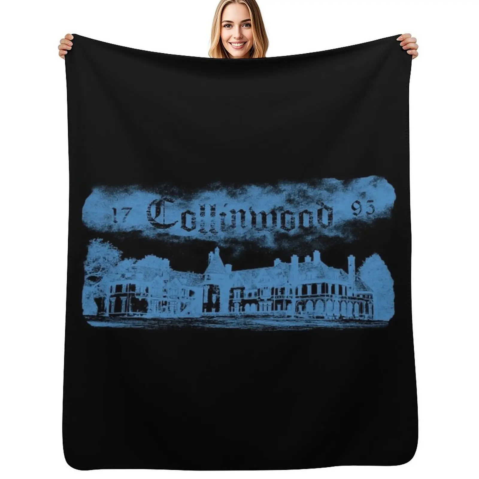 Collinwood Mansion from Dark Shadows Throw Blanket Cozy Throw Blanket for Bed Sofa Chair