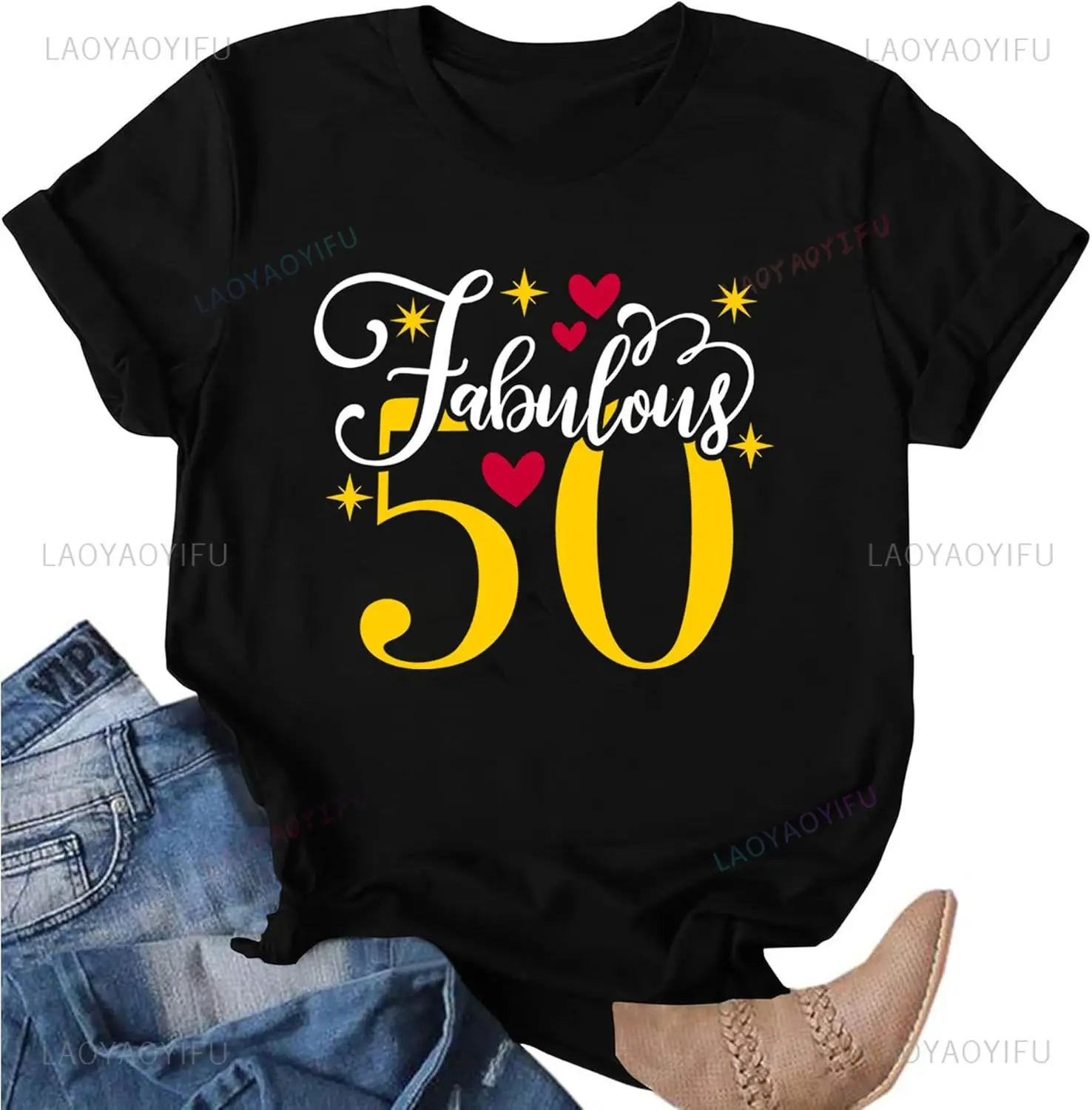 Born In 1976 50th Birthday Shirt Vintage Retro Graphic Tee 50 Years Old Gift Idea For Women Men