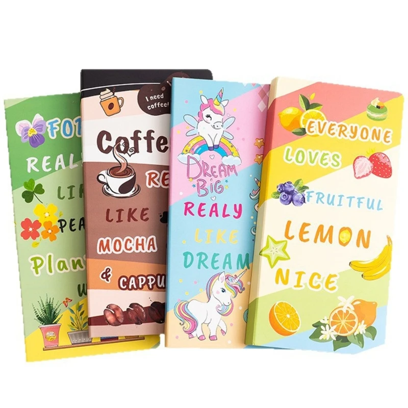 Multipurpose Lined Notepads Note Strong Adhesive Colorful Note Pad for Office Home Organization Easy Tear Design K1KF