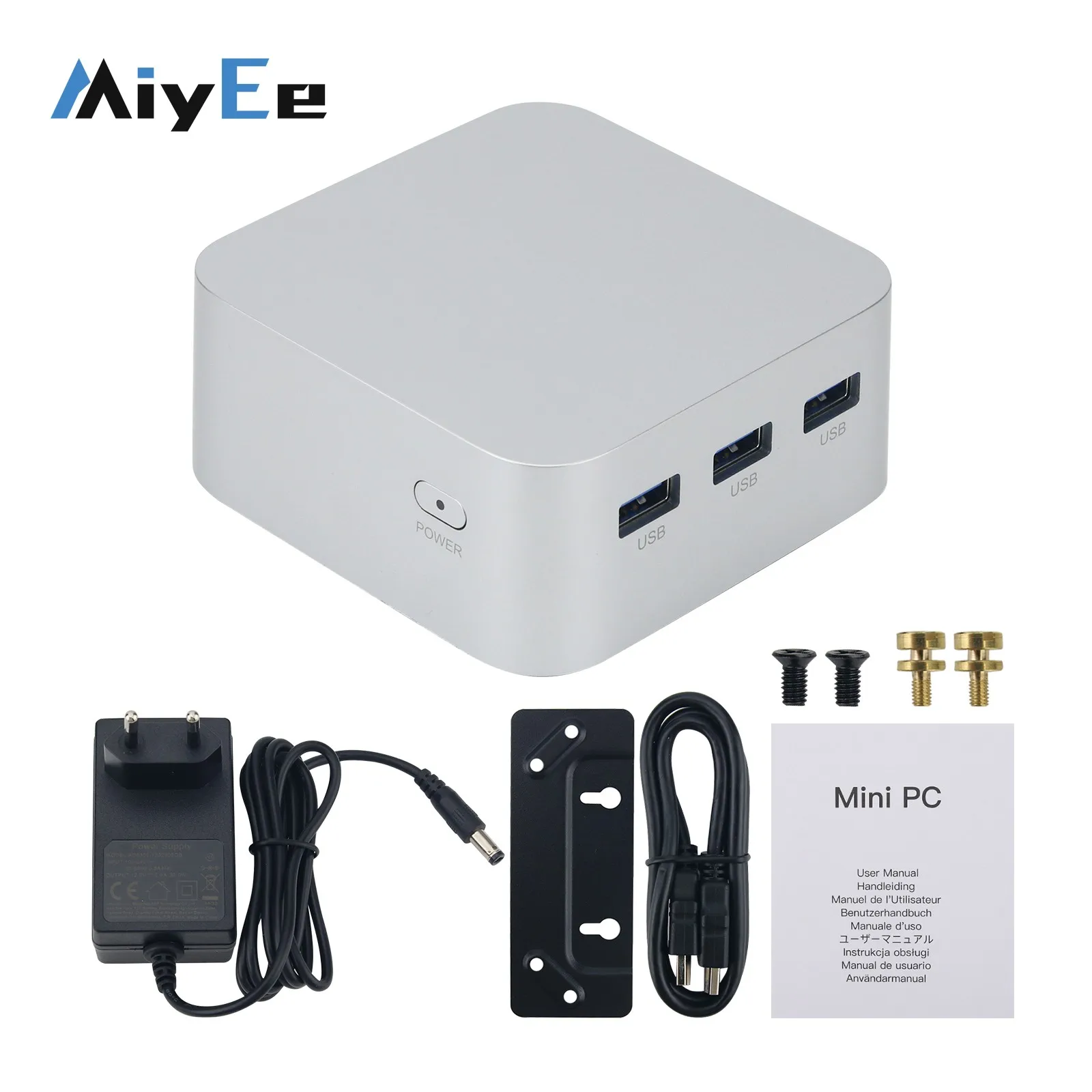 T8PLUS N100  Mini PC Mini Computer Desktop Gaming Computer with Dual 1000M Network Port