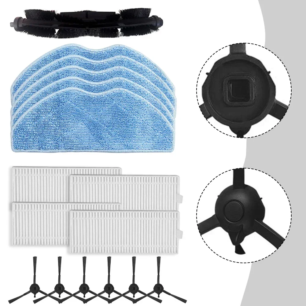 1 Set Main Side Brush Filter Mop Cloth Kit For Tefal For X-Plorer Serie 75 S+ RG8597W Vacuum Cleaner Replacement Accessories