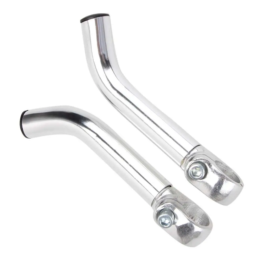 Practical Lock-On Ends Horn Aluminum Alloy Bent Bar Ends Bicycle Rest Handlebar Ends Bicycle Grips