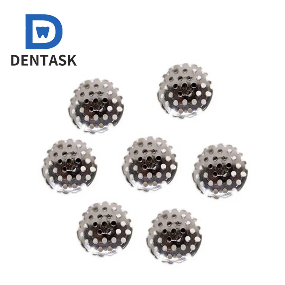 10PCS Dental Orthodontic Lingual Button Metal Composite Bondable Traction Hook Mesh Base Round Rect Dentist Material