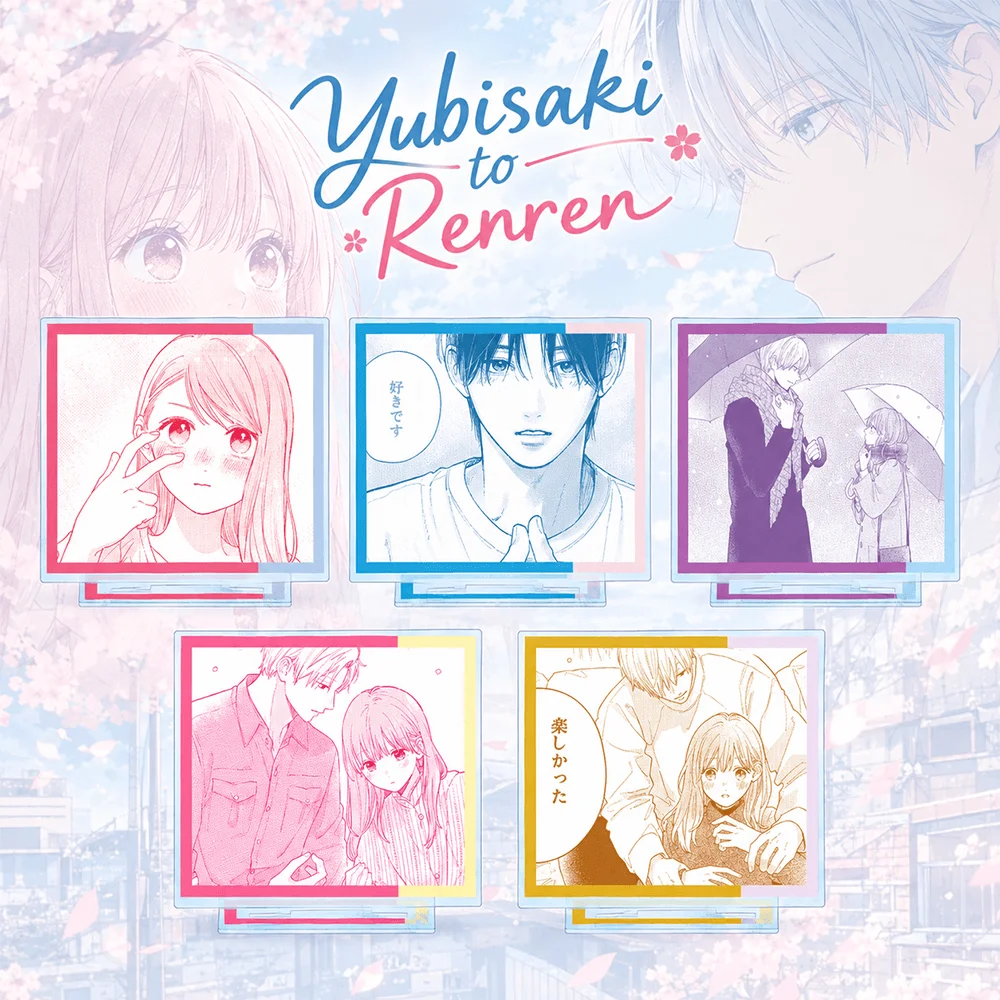 Yubisaki a Renren Oosugi Iroha, llavero con soporte de acrílico de 15 cm, f