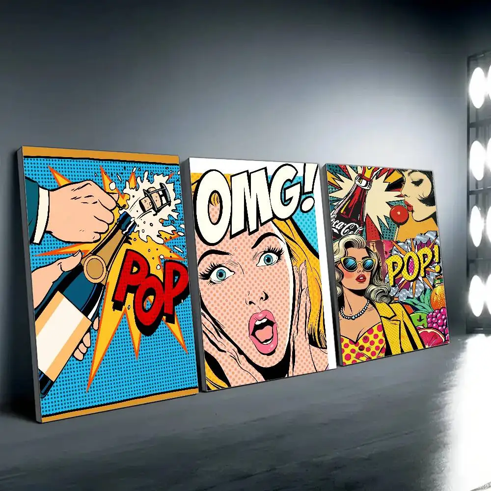 Art R-Roy Lichtenstein Womens Tears Poster Gallery Prints Self Adhesive Home Decor Decoration Wall Decals Living Room Sticker S