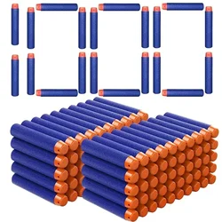 1000-50pcs Blue 7.2cm One Hole Darts Refill Foam Bullets Ammo for Nerf N-Strike Elite Blasters Gun Accessories