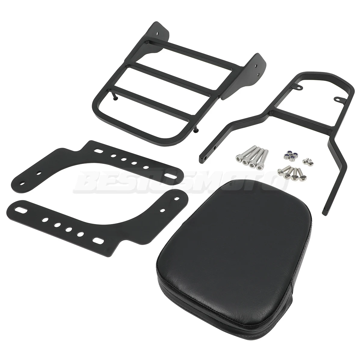 Motorcycle Passenger Backrest Sissy Bar Luggage Rack For Harley Nightster 975 RH975 RH 975 Special 2022 2023 2024 2025 2026 view 4