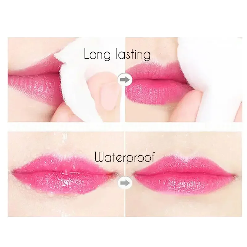 Lápiz labial de flor que cambia de Color con la temperatura, resistente al agua, de larga duración, hidratante, bálsamo labial de gelatina de cristal, cuidado de los labios, maquillaje cosmético