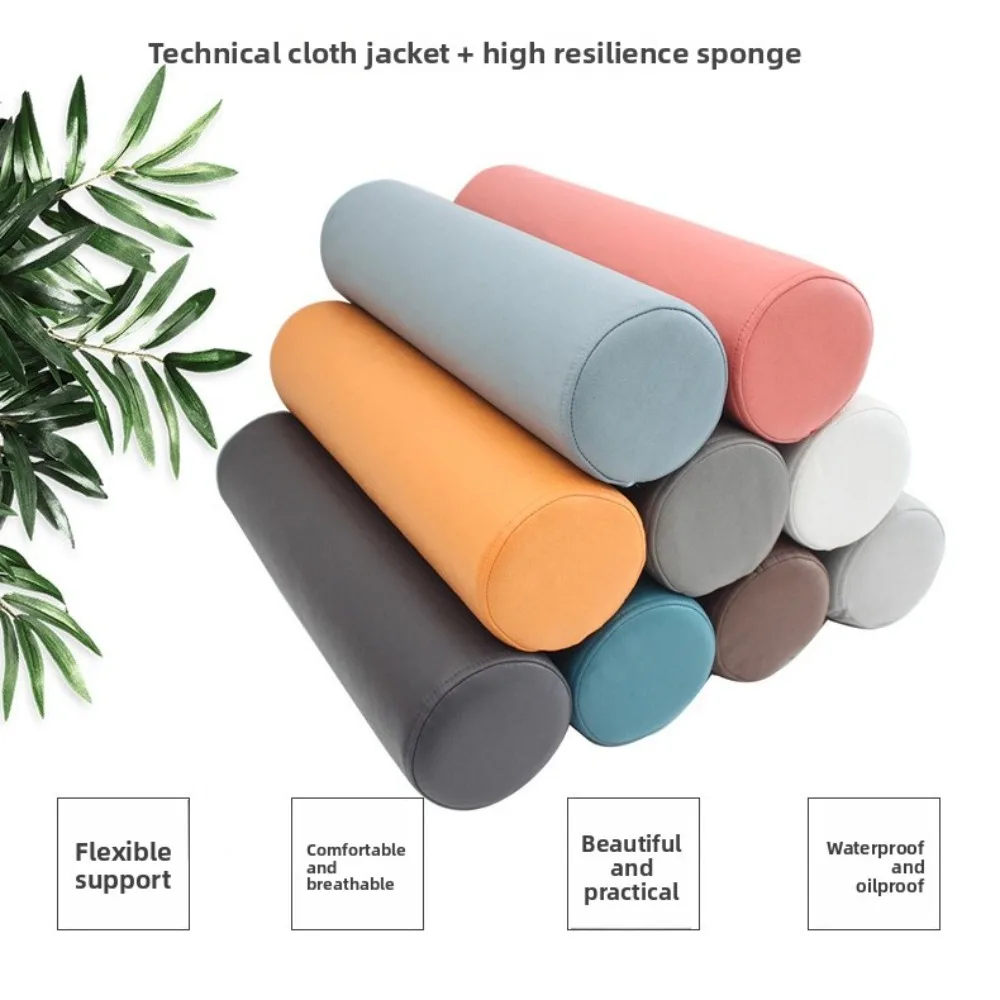 

Long Cylindrical Bolster Pillow - Body Pillow for Lumbar Support, Between Knees, Neck & Head Rest, Ideal for Office Chair, Bed