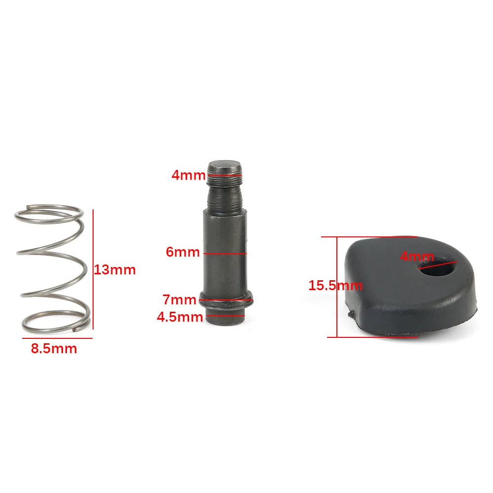 2 Set Angle Grinder Replacement Lock Button Parts Repairment Tool Black-Metal Plastic For 9523NB Grinder Power Tool Accessories