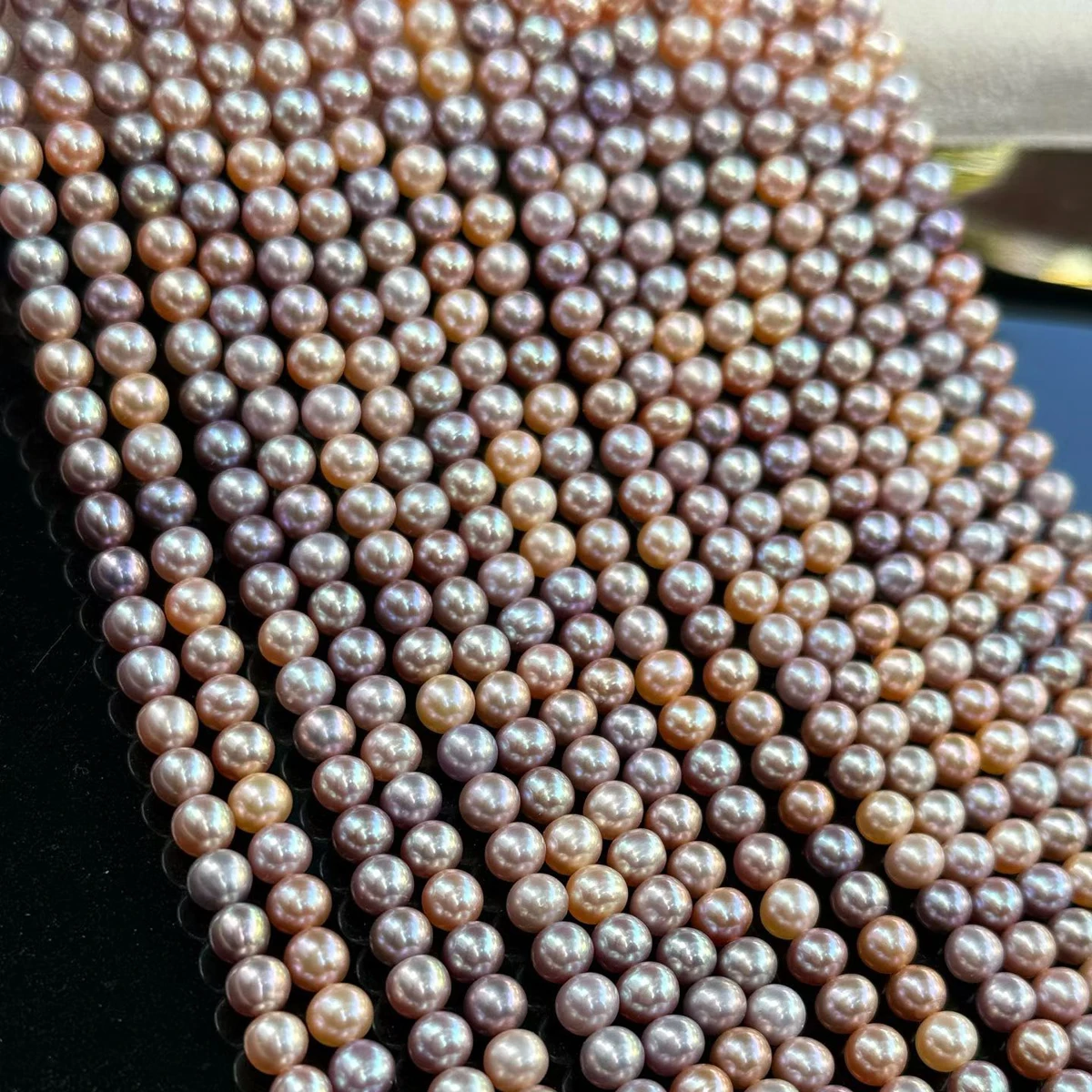 Natural 5.5-6mm round Freshwater Pearl Beads AAAAAA Candy-Colored Mixed Jewelry Making Supplies for DIY Bracelets And Earrings