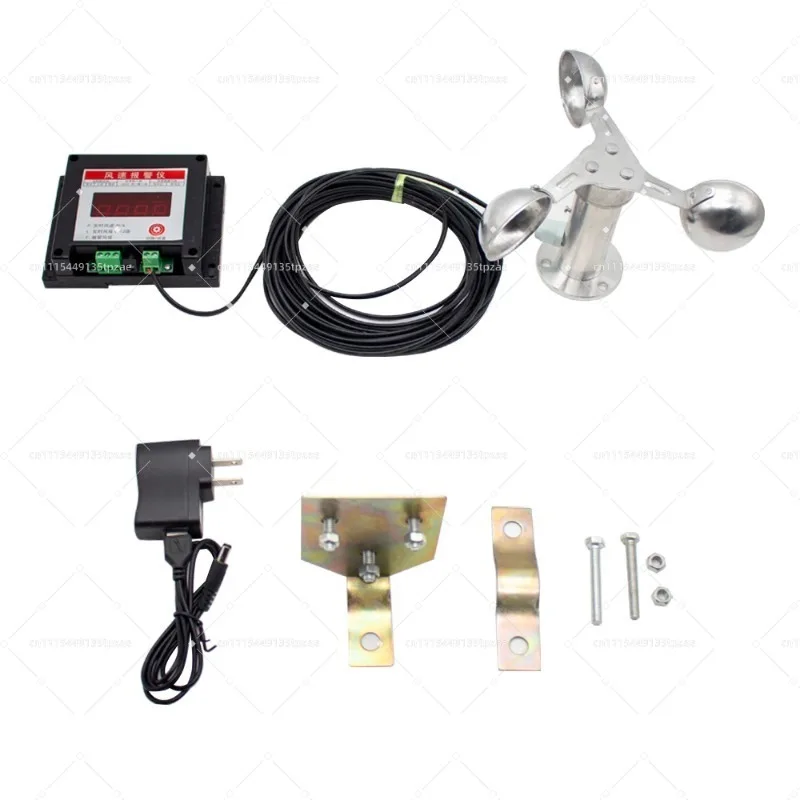 Tower Crane Wind Speed Measuring Sensor Wind Velocity Digital Display Monitoring Instrument