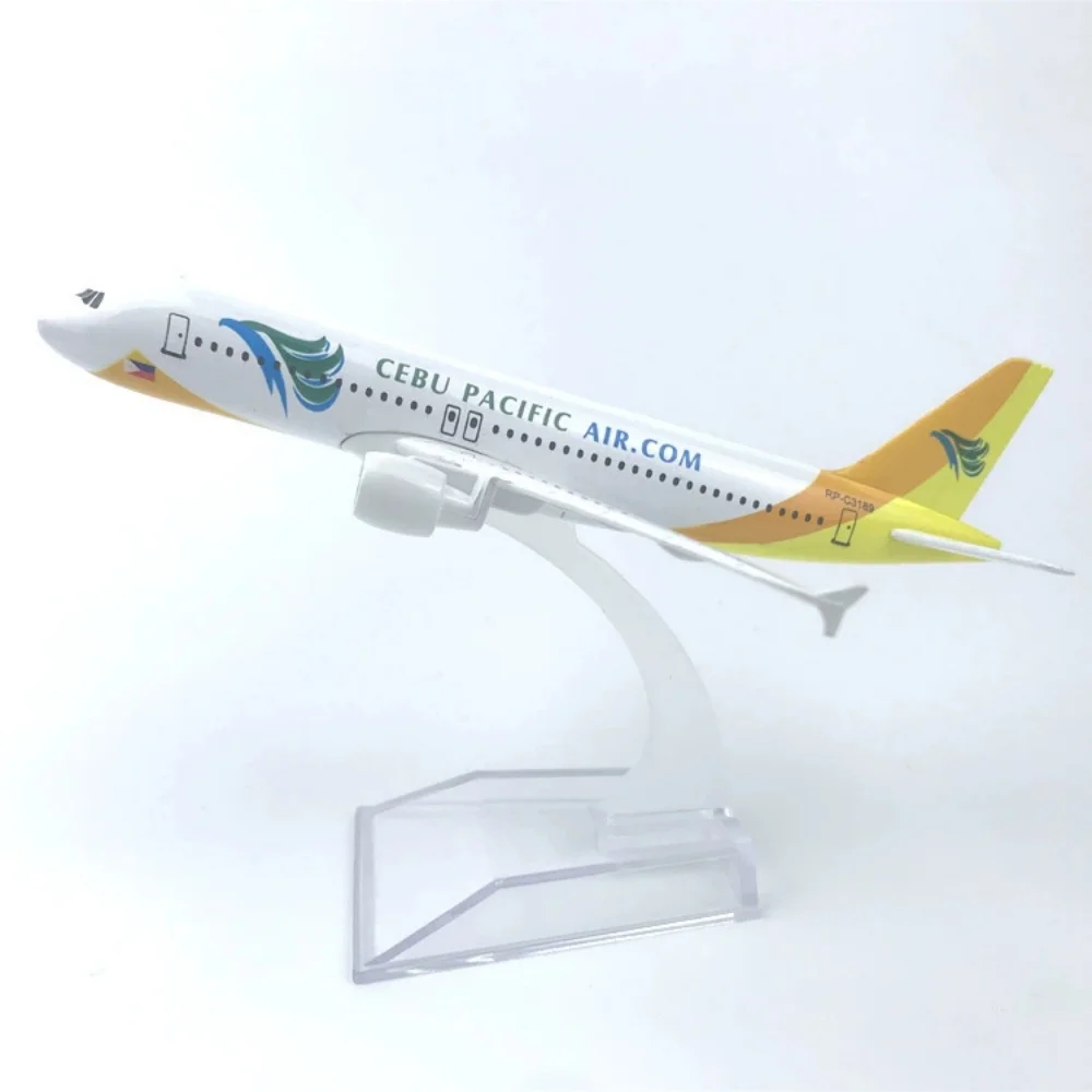 

16cm Diecast Airplane Model Toys Philippine Airlines A320 Metal Scale Aircraft Replica Aviation Miniature Toy Gifts With Stand