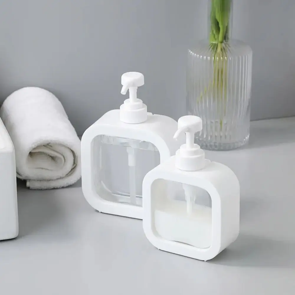 Soap Dispenser White Liquid Lotion Hand Pump Soap Dispenser Refillable Shampoo Bottle Plastic Hand Soap Dispenser