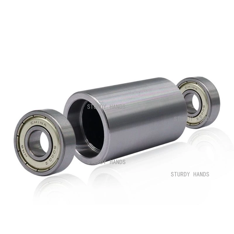 60mm carbon steel wheel Metal-powered roller bearing wheel 1PC Idler track abrasive belt pressure wheel