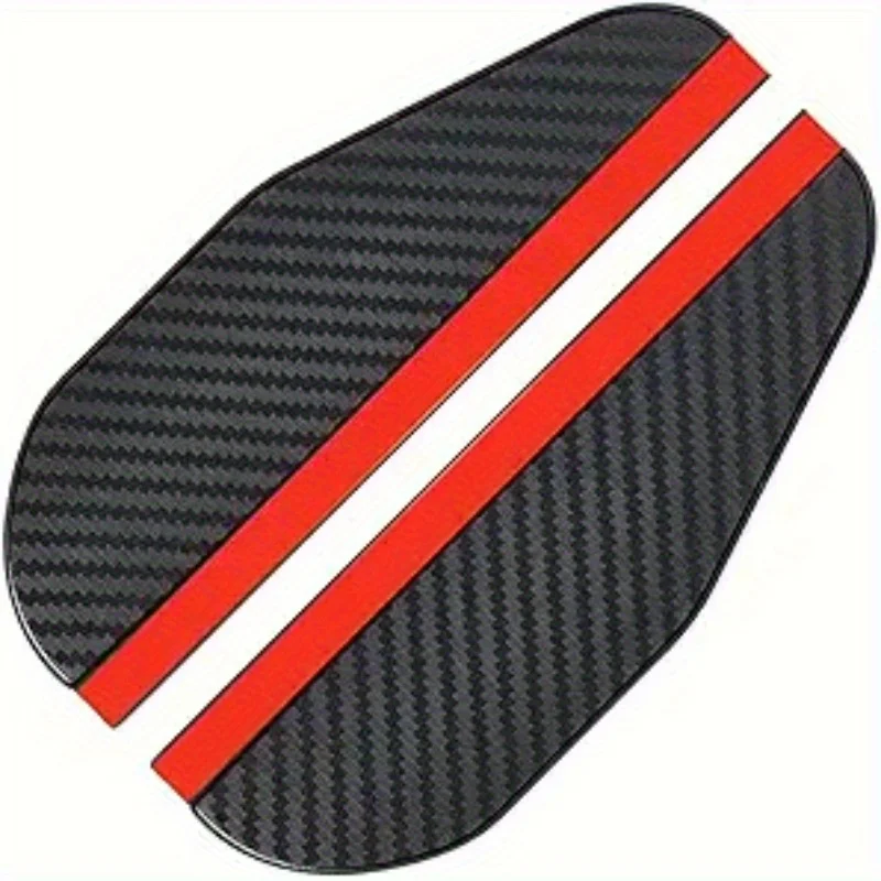 2PCS Car Rearview Mirror Rain Eyebrow Visor Carbon Fiber Car Rearview Side Snow Sun Visor Rain Cover Car Mirror Accessories