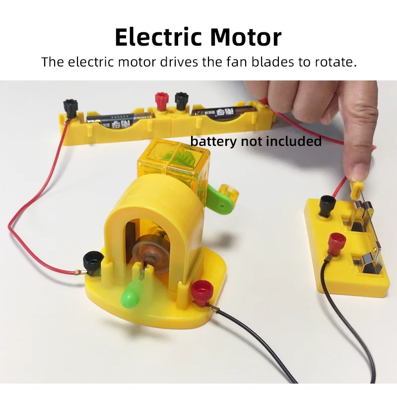 Imagem -05 - Motor Elétrico Gerador de Manivela Manual Modelo Dois em um para Física Eletromagnética Experimento Ajuda de Ensino Ferramenta de Laboratório de Ciências para Crianças