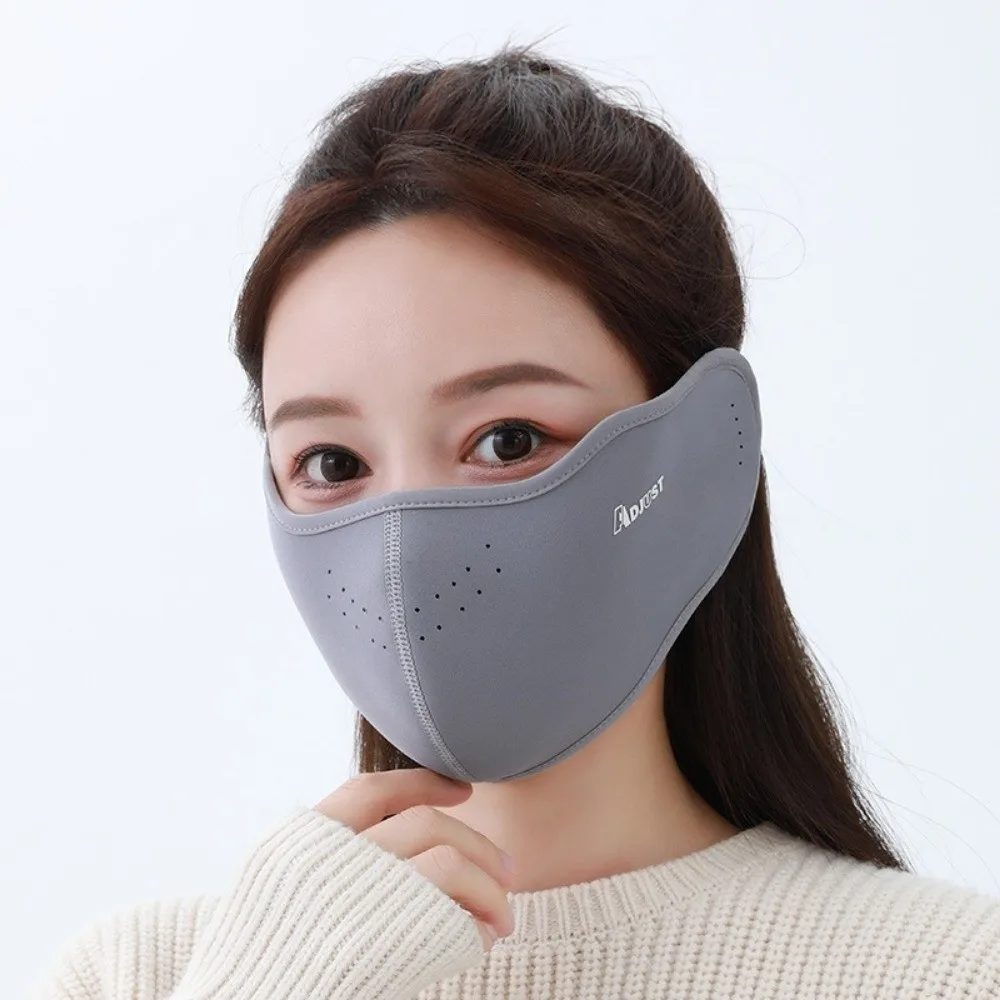 Maschera calda autunno inverno all'aperto Maschera integrale regolabile traspirante Maschera da ciclismo ispessita anti-freddo Protezione per le orecchie