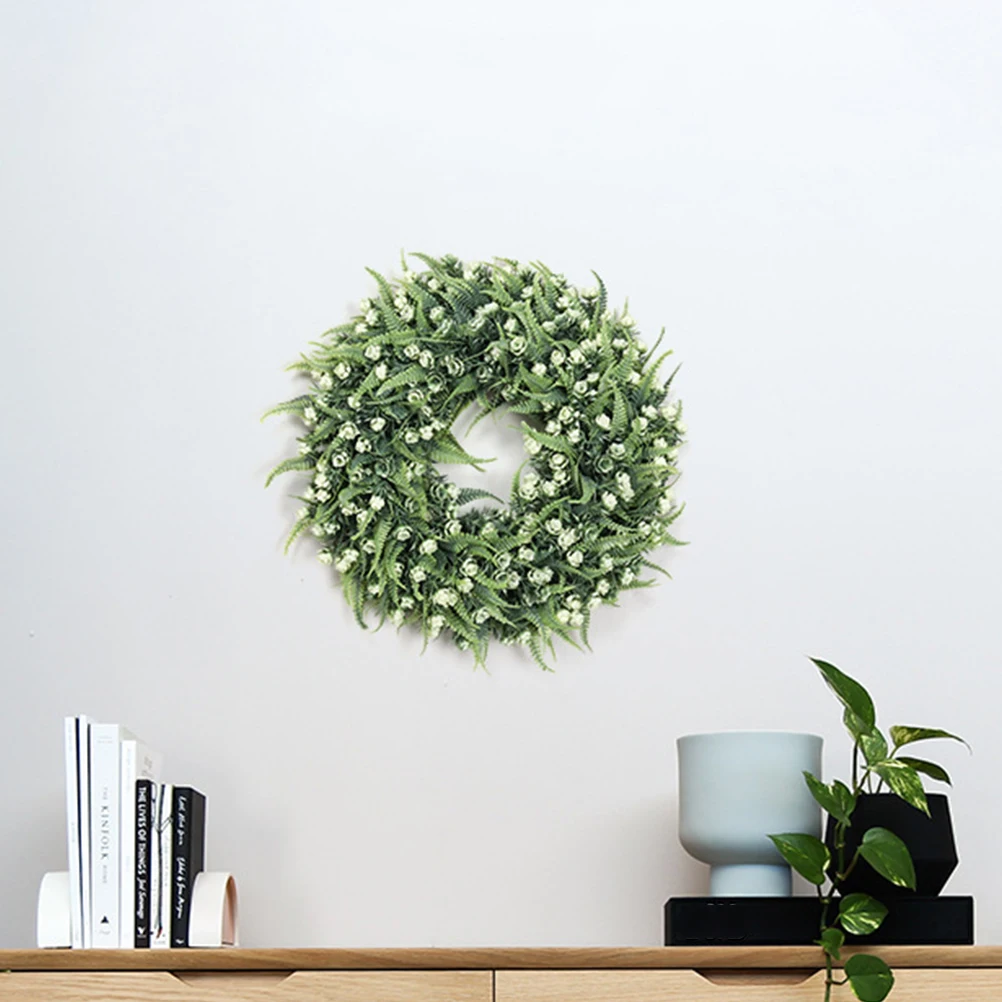 

Realistic Artificial Flower Wreath Plastic Material Valentine's Atmosphere Elegant Design Room Garden Adornment