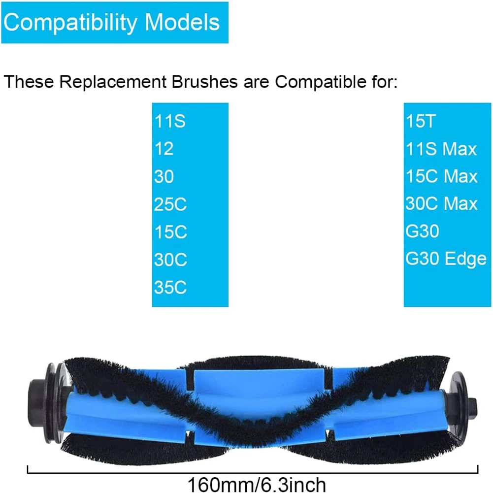 Pieza de repuesto cepillo principal Compatible con RoboVac 11S 15C 30C 35C accesorios de Robot aspirador