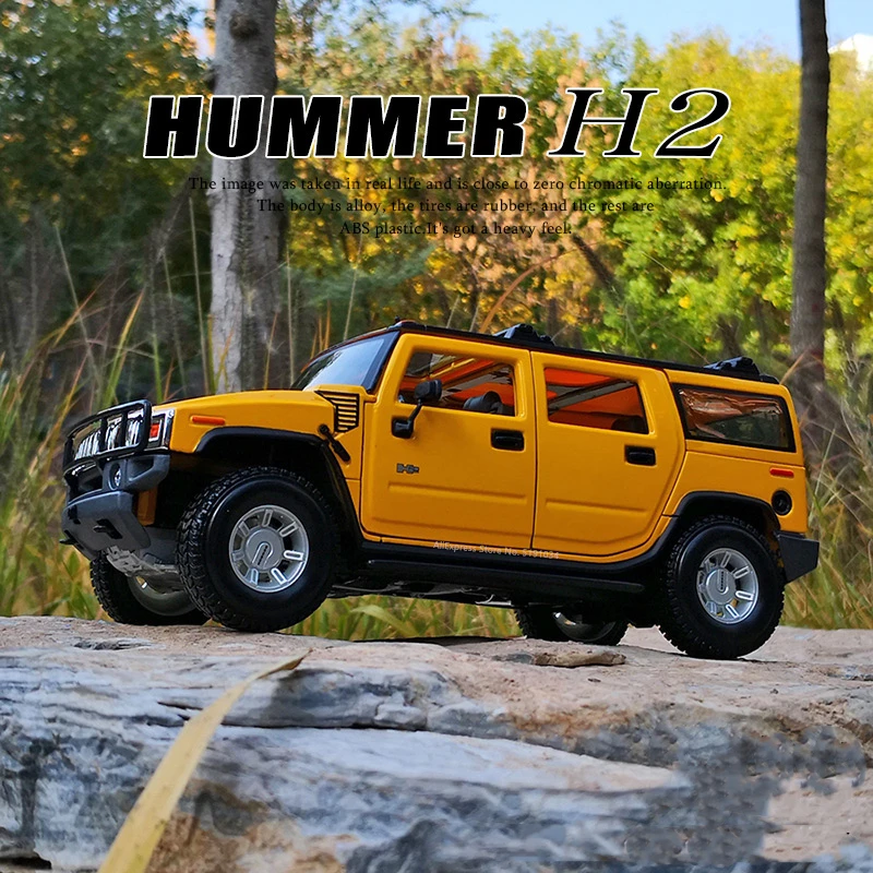 Maisto 1:18 New Hummer H2 H1 Jeep alloy car model simulation car decoration collection gift toy Die casting model boy toy