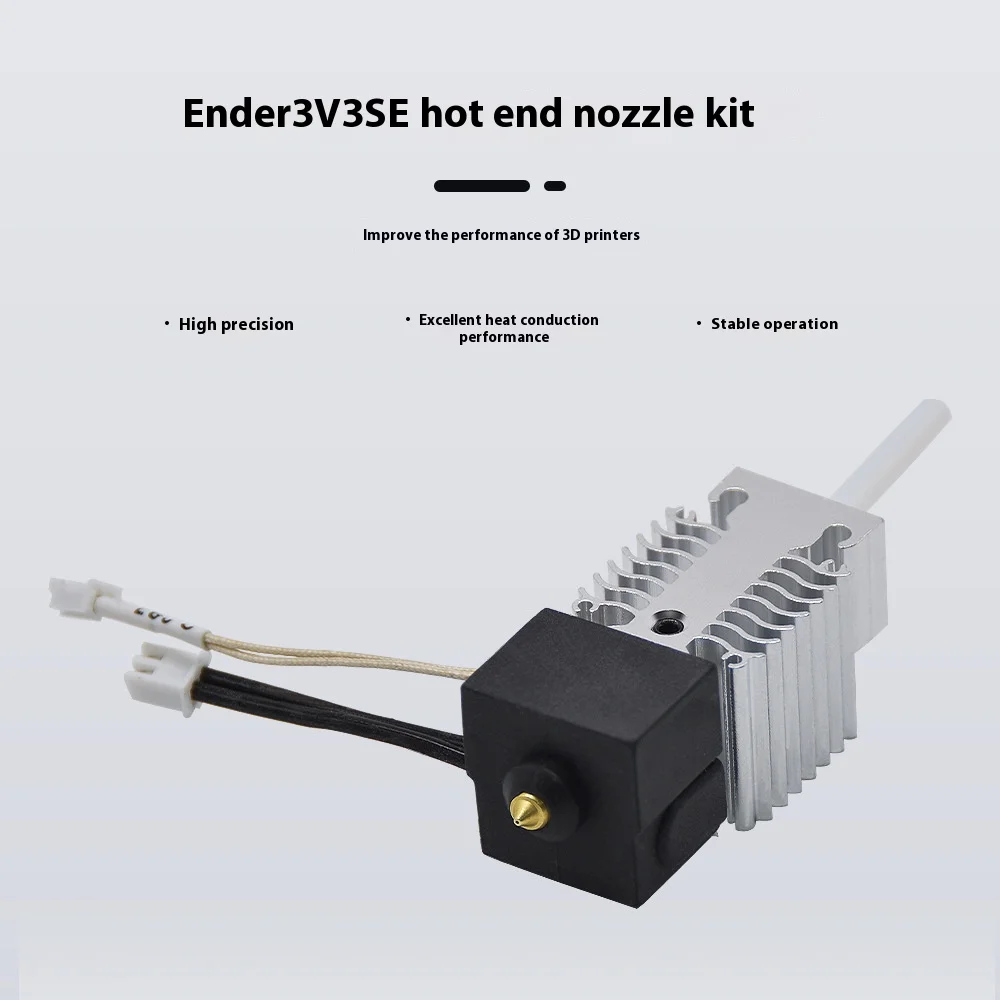 Creality Ender 3 V3 SE Hotend-Düsen-Kit, effiziente Heizung, Kühlung, Wärme ableitieren, Edelstahl-Hals, 3D-Drucker-Zubehör – Detail 1