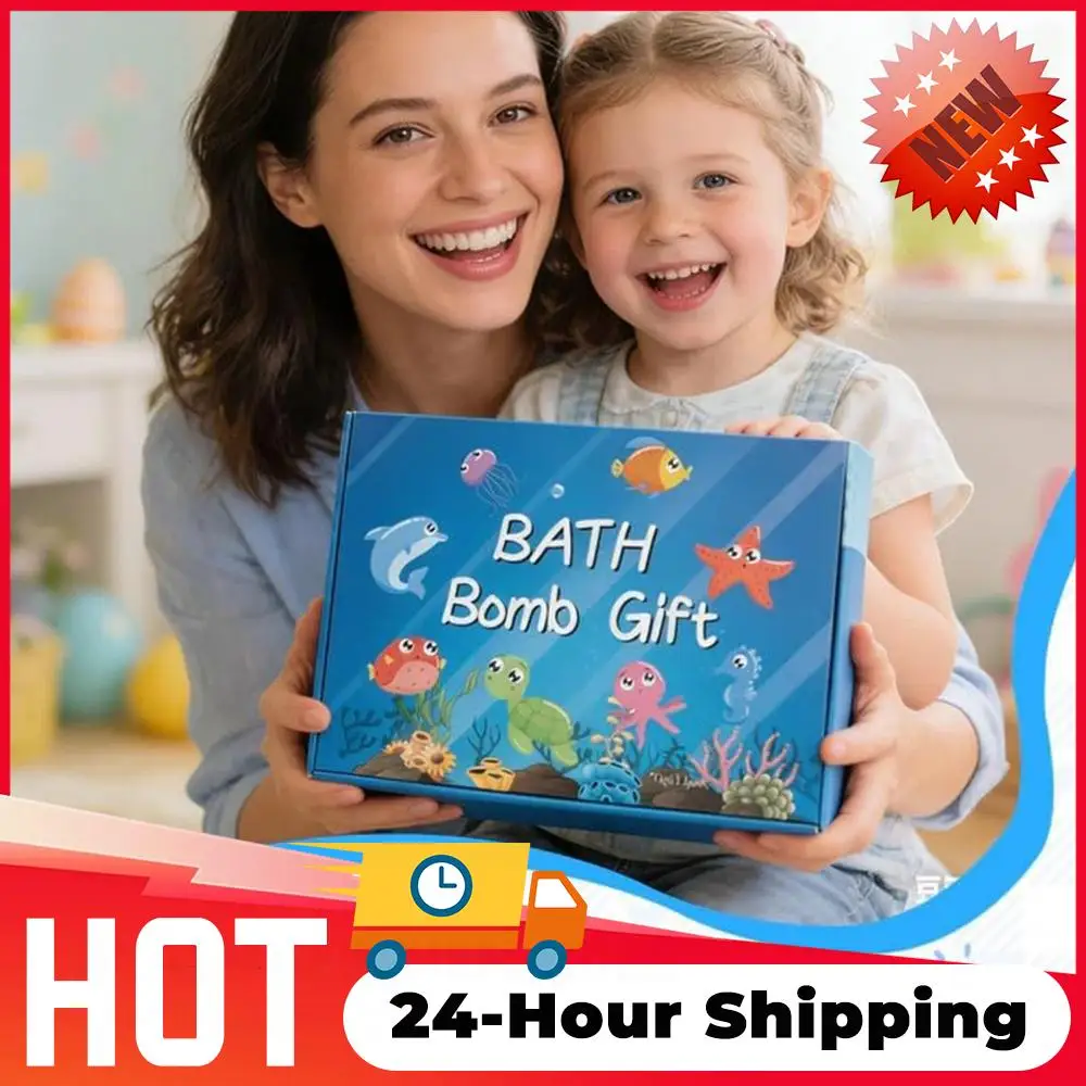 

12pcs Kids Bath Gift Set with Surprise Inside Ocean Themed Bath Gift for Children Organic Skincare for Kids