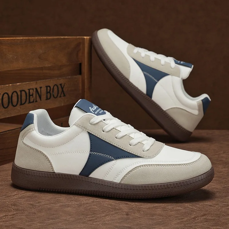2025 New Four Seasons New Retro Style Wear-resistant Flat Classic Comfortable Lace-up Color Matching Fashion Casual Shoes