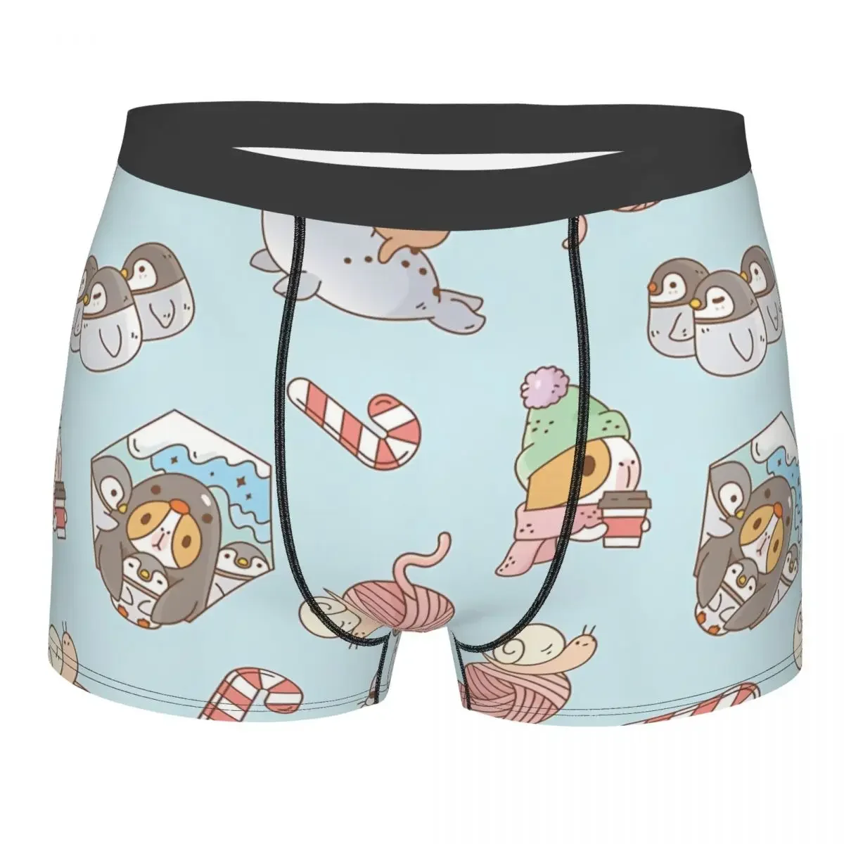 Capybara Animal Bubu The Guinea Pig Underpants Breathbale Panties Man Underwear Print Shorts Boxer Briefs