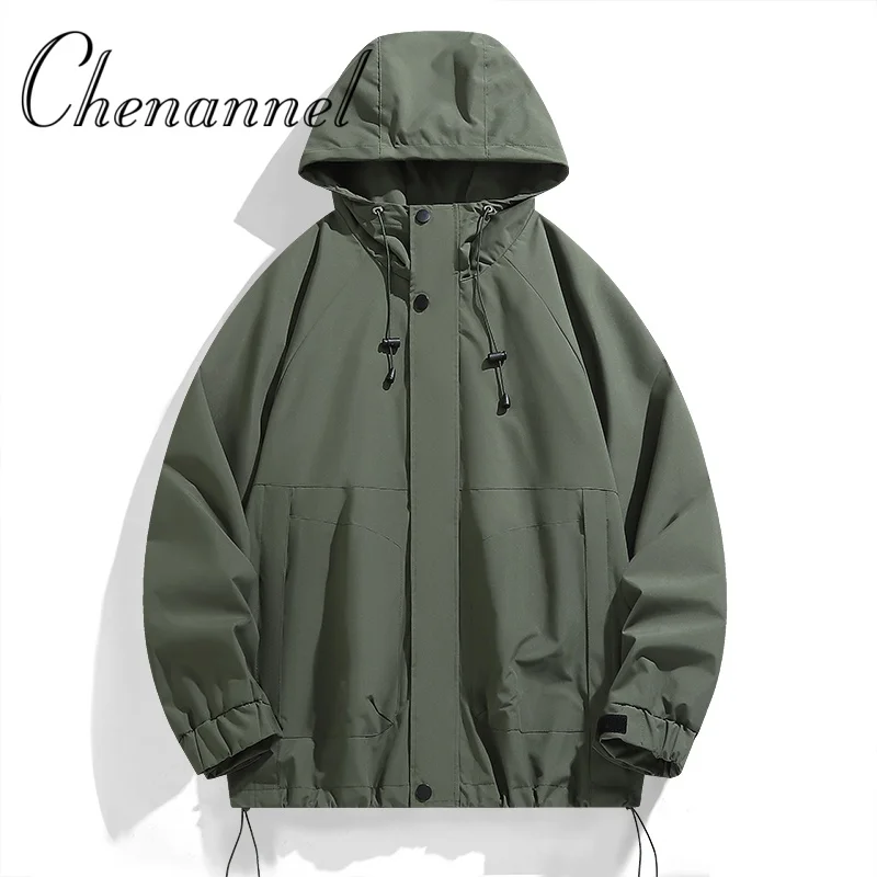 

Легкая однослойная спортивная куртка для активного отдыха с ветрозащитным, непромокаемым и теплым дизайном с капюшоном