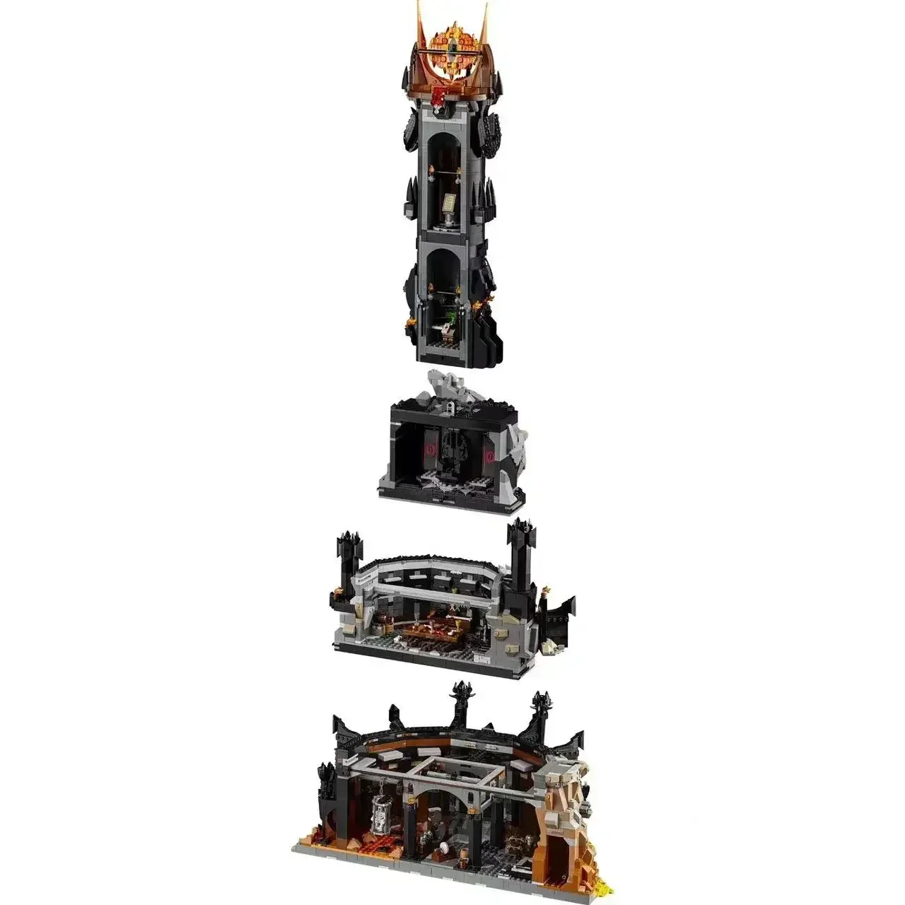 Kreative 5471 stücke Dark Modell 10333 Bausteine Kit Ziegel Schwarz Turm Spielzeug Für Jungen Erwachsene Geburtstag Geschenke Vor Verkauf