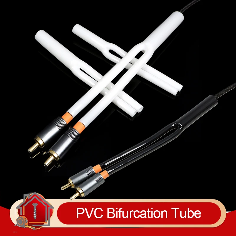 1~10pcs Speaker Audio Cable Wire HiFi Cable Pants Size 7/9/10/12/15.5mm No Shrinkable PVC Y Splitter Tube Sleeve