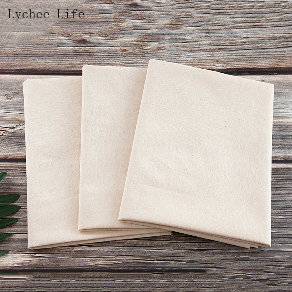 Lychee Life Doll Skin Fabric Solid Color Plush Cloth Sewing Fabric 100% Cotton Patchwork Fabric For Toys Diy Sewing Crafts