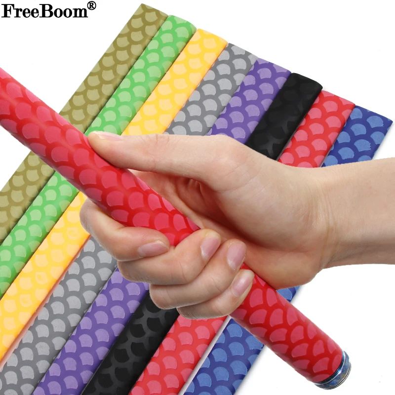 1m Anti-slip Fishing Rod Heat Shrink Tube Wrap Dia 15/18/20/22/25/28/30/35/40/45mm Non Skid Bicycle Handle Bar Grip Cover Case