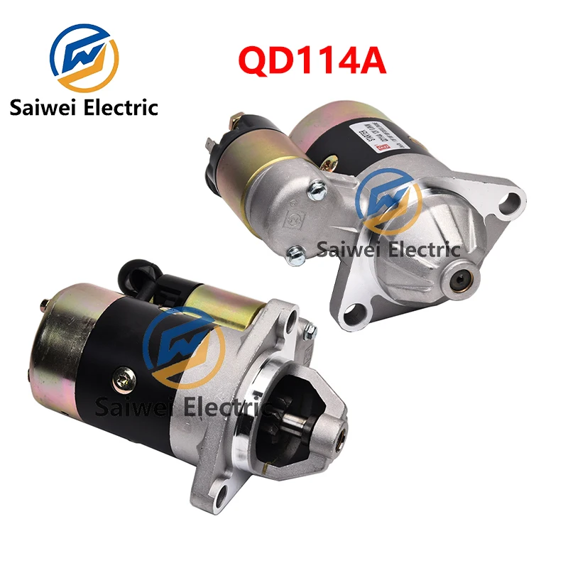 QD114A 12V 0.8KW Diesel Generator Engine Starter Motor Copper Made Motor Electric Genset Parts