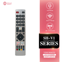 Voice TV Remote Control For Sharp Aquos TVs SHWRMC0134 55BL3EA 50BL3EA 65BL5EA With Netflix Prime Voice Youtube Button