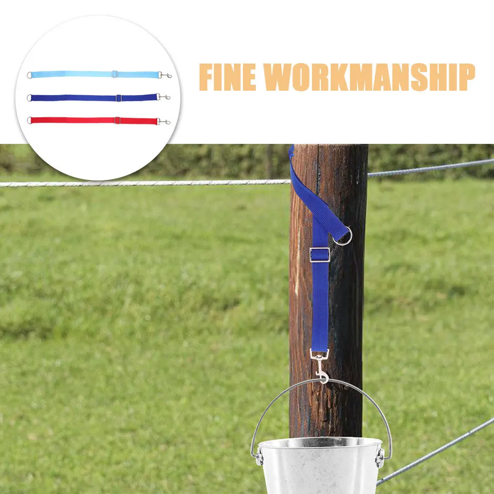 3 قطع من شماعات حزام دلو الحصان، نايلون قوي قابل للتعديل للاستخدام المزرعة المستقرة، دلو معلق للاستخدام الداخلي والخارجي #5