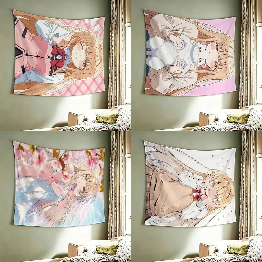 Mahiru Shiina The Angel Next Door Spoils Me Rotten flag Best Price Decoration Outdoor Picnic Party Art Hanging Party
