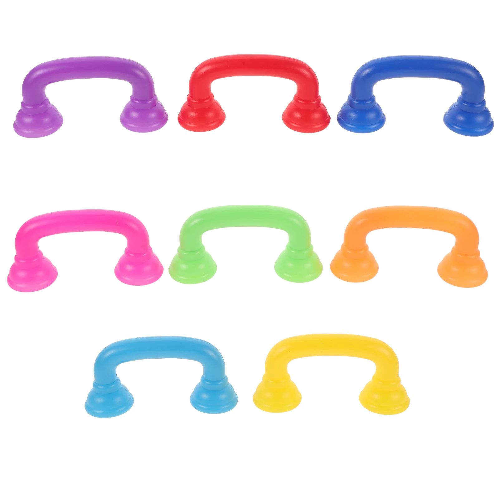 

8 Pcs Toy Telephone Receiver Colorful Whisper Plastic Toys Toddler Phones Decor